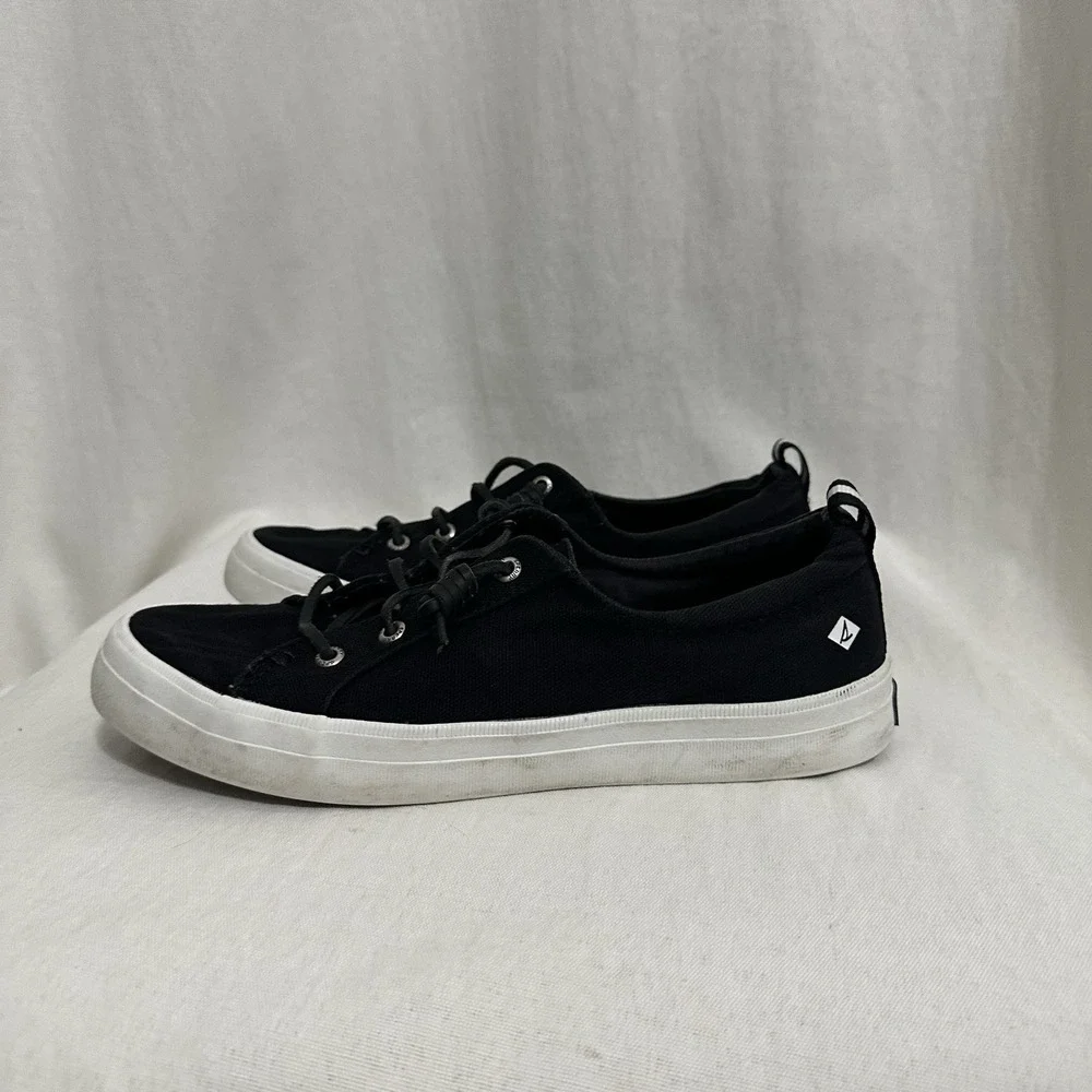 Sperry Womens Crest Vibe Sneaker Black STS99251 US Size 8 EU 39‎